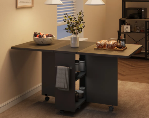 Folding+Dining+Table+With+2+Storage+Racks,+Kitchen+Table+For+Home+Office,+With+Handle-109319650