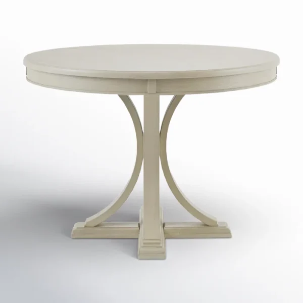 Helena Round Wood Pedestal Dining Table - Image 2