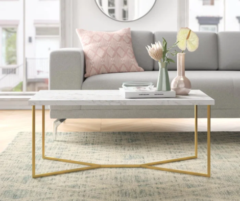 Maksymilian+Glam+Cross-Legs+Coffee+Table